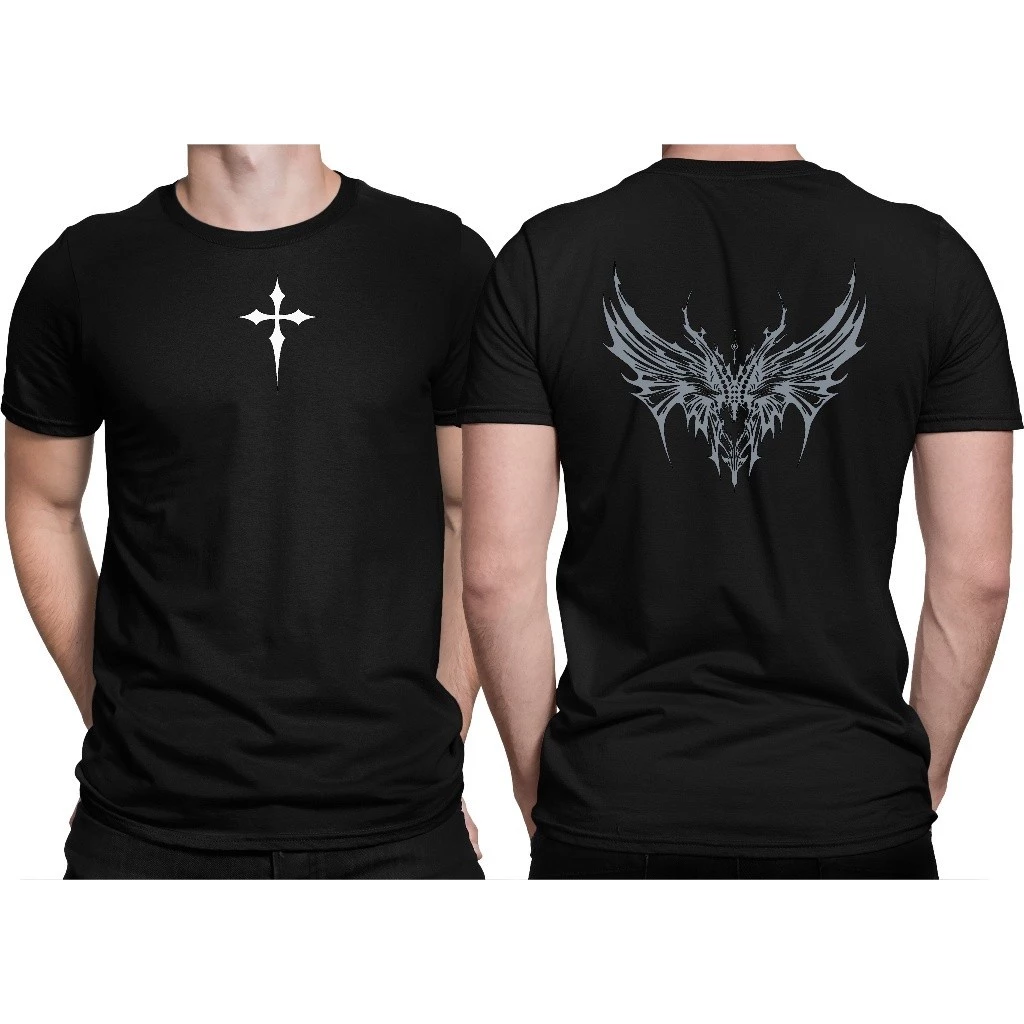 Camiseta Masculina Gothic Cross Premium