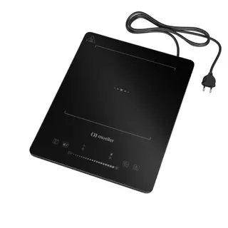 Cooktop 1 Boca de Indução Portátil Mueller Vidro Temperado e Painel Touch Bivolt - MCN1BK em Oferta na Shopee