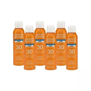 Kit Protetor Solar Aerossol FPS 30 Cenoura Bronze 200ml - 6un em Oferta na Shopee