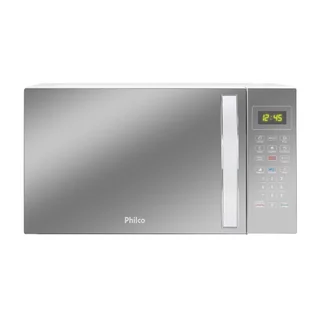 Micro-Ondas Philco 28 Litros PMO30E, Porta Espelhada, Branco, 1100W em Oferta na Shopee