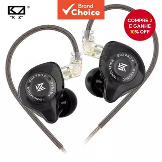 KZ EDX PRO X Fones De Ouvido Unidade Dinâmica Fone Alta Fidelidade Baixo Esporte Música Com Cancelamento ZSTX ZSN EDC ED em Oferta na Shopee