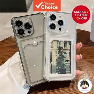 Porta-Cartões Candy Color À Prova de Choque para IPhone 15/14/13/12/11 Pro Max/8/7 em Oferta na Shopee