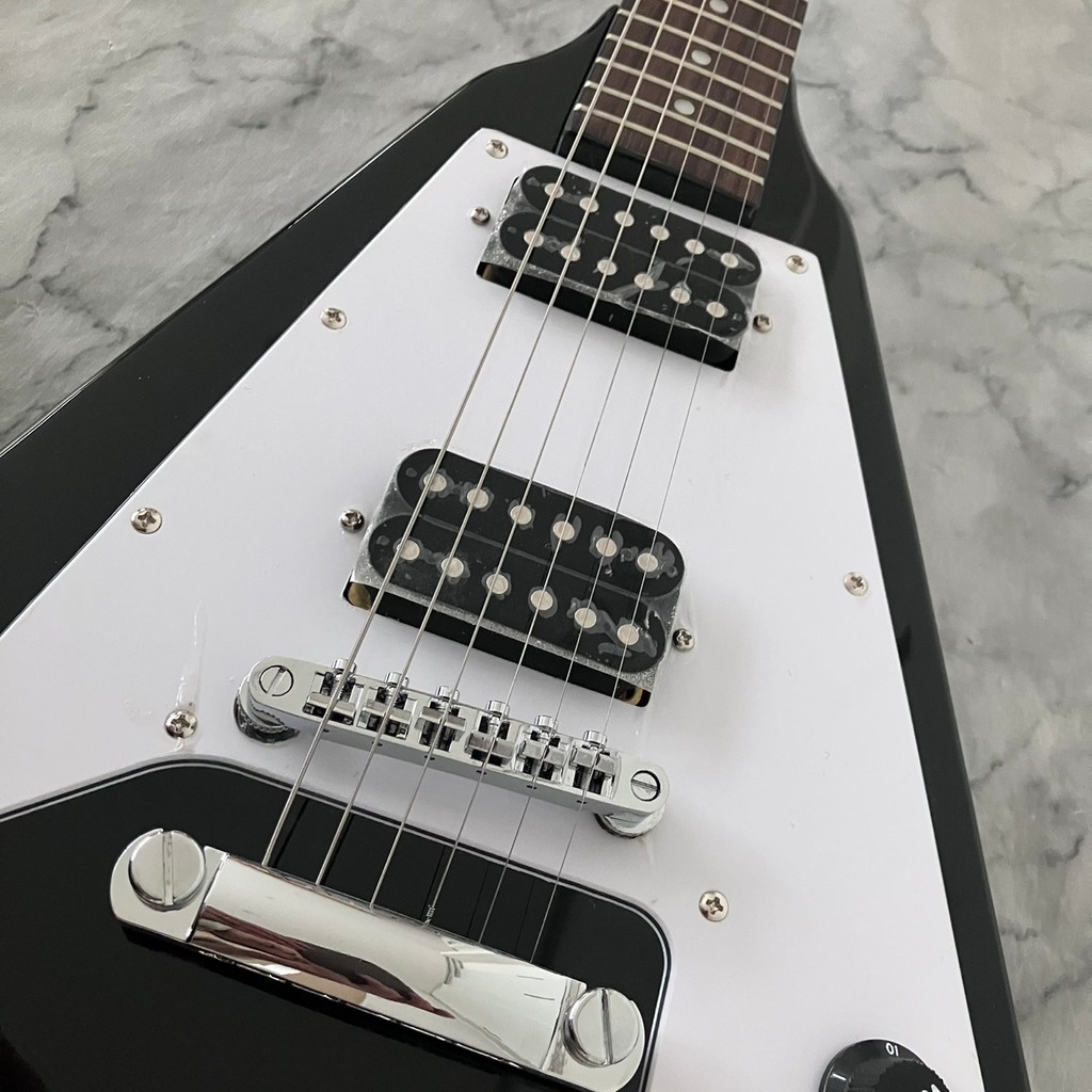 PLAYTECH Electric Guitar Flying V Type with 2 Humbucker Pickups