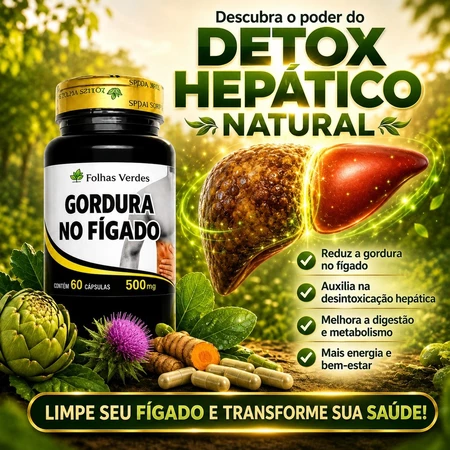 Fígado 500mg 60 Cápsulas Silimarina Detox Natural Auxilia Bem estar Hepático