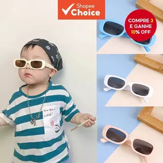 Óculos De Sol Quadrados Retrô Para Bebês UV400 , Lindos Tons Infantis Viagens Ao Ar Livre E Sessão De Fotos em Oferta na Shopee