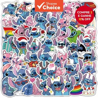 53 Autocolantes de Desenho Animado Anime Interstellar Baby Stitch Decoração de Ponto Caixa de Telefone Bricolage em Oferta na Shopee