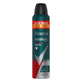 Desodorante Rexona Aerossol Men Antibacterial + Invisible 250ml em Oferta na Shopee