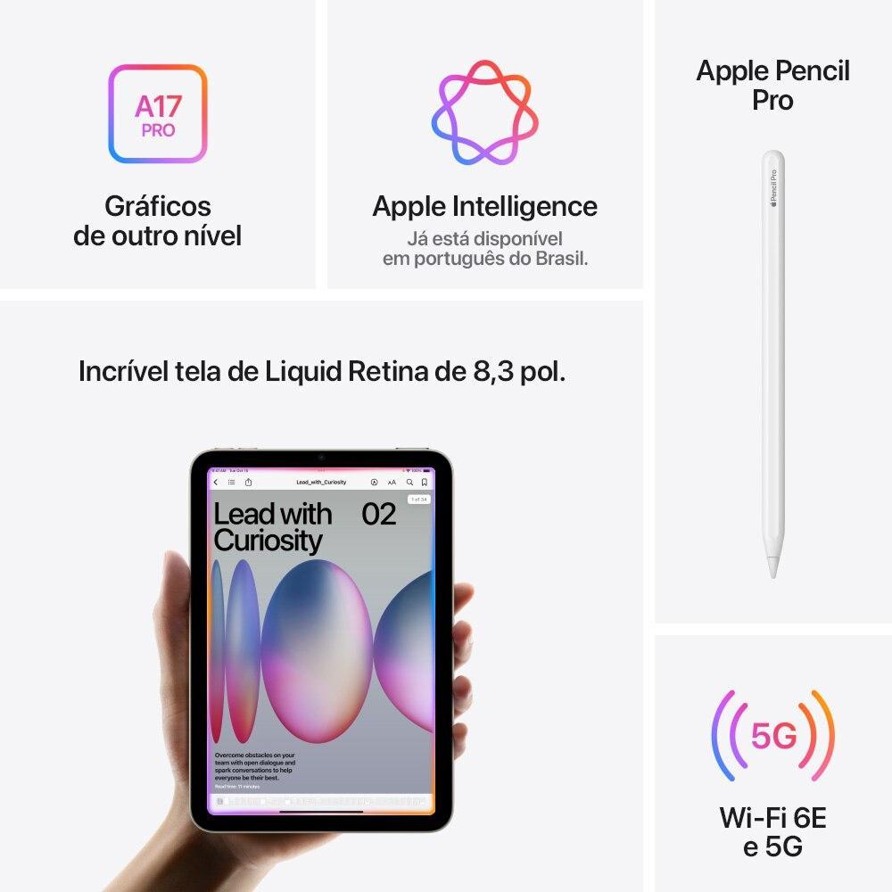 Apple iPad mini, A17 Pro, Wi‑Fi + Cellular 512 GB – Azul | Shopee