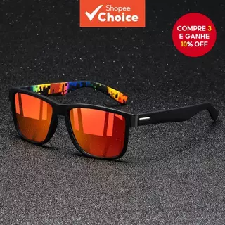 Novos Óculos De Sol Esportivos Unissex , Armação Quadrada De Proteção UV Para Pesca E Viagens Ao Ar Livre em Oferta na Shopee
