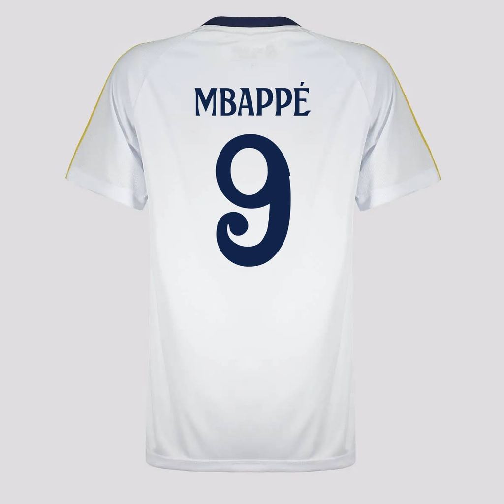 Real Madrid MBAPPE 9 ユニフォーム Camisa Real Madrid Mbappe 9 Juvenil Branca | Shopee Brasil