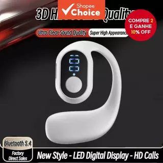 OWS KY2 PRO Fone De Ouvido Sem Fio Bluetooth 5.4 True Bass LED Display Business Sport Music Headset em Oferta na Shopee