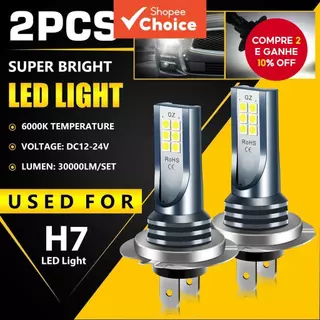 2 Pçs Luzes De Nevoeiro Do Carro Branco Led Luz 6000 K H7 H4 H11 9005 9006 Lâmpadas Peças Reposição Automóvel Iluminação em Oferta na Shopee