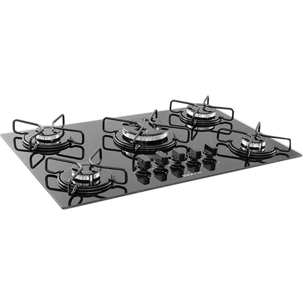 Cooktop Suggar 5 Bocas Esmaltado Tripla Chama FG5305 AVP | Shopee Brasil