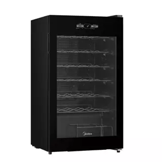 Adega de Vinhos Midea Inverter Smart para 34 Garrafas com até 18°C - MDRW150FGGGL3 Adega de Vinhos Midea Inverter Smart para 34 Garrafas com até 18°C - MDRW150FGGGL3