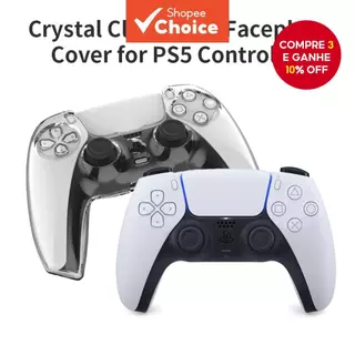 Capa Protetora Transparente E Antiderrapante Para Controle , Legal Sony PS5 em Oferta na Shopee