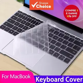 Capa De Teclado Para Macbook Air 13 15 Pro 14 16 M2 M3 M4 Protetora De Pele A3240 A3241 A2681 A2442 em Oferta na Shopee
