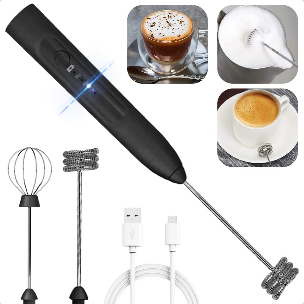 Batedor Misturador Mixer Elétrico para Bebidas Leite Café Cl