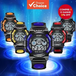 Relógio Digital Infantil Para Esportes Ao Ar Livre Eletrônico Estudantes em Oferta na Shopee