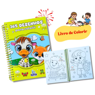 Livro Infantil 365 Desenhos para Colorir - Espiral em Oferta na Shopee