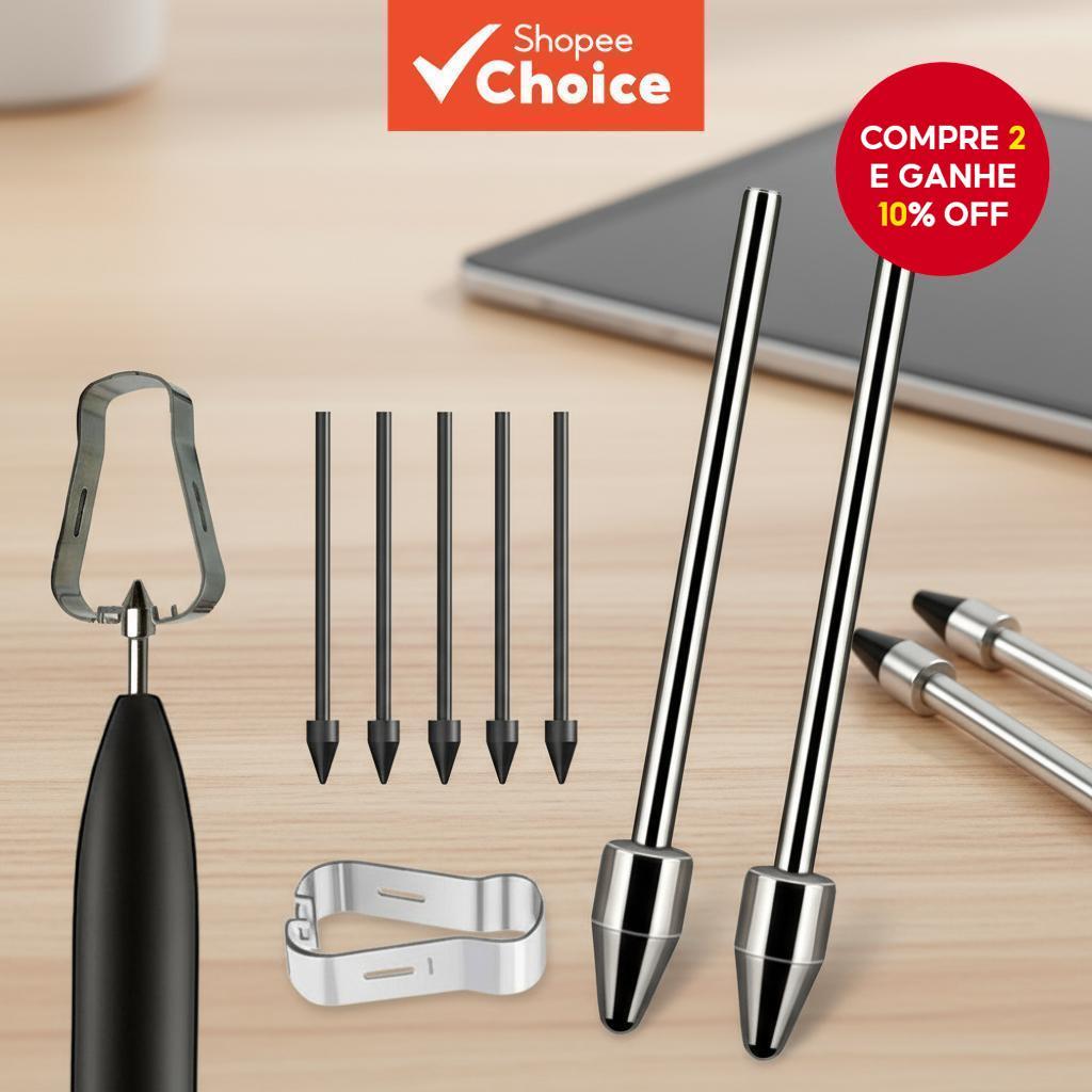  Pontas de Reposição de Metal para Caneta Samsung S – Compatíveis com Galaxy Tab S6 Lite, S7, S8, S9, S22, S23, S24