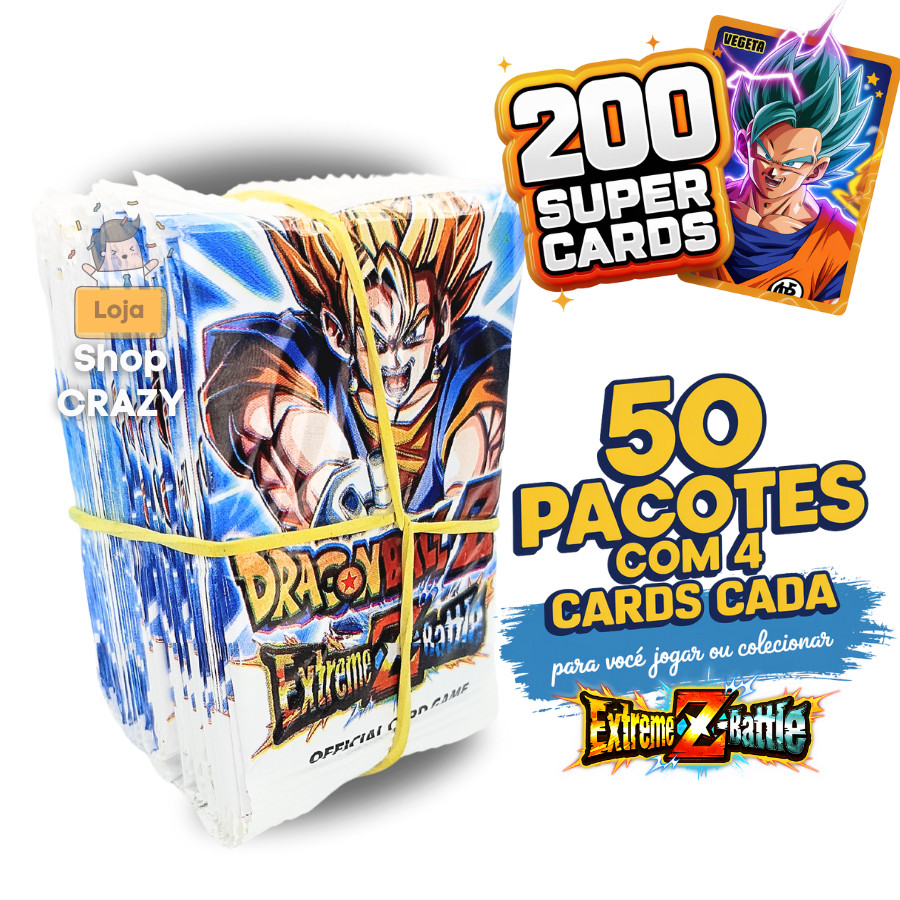 super show 10 フォーチュンカード　12ぱっく 50 Pacotinhos de Cards Dragon Ball Extreme Z Battle v.2026 | São