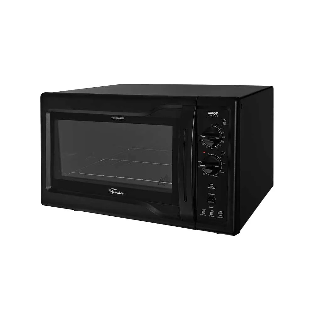 Forno Elétrico 44 Litros Fischer Pop Grill Bancada Black 127