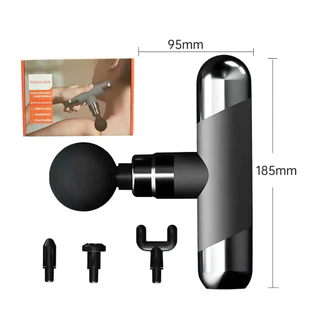 Mini Massageador Fascia Gun Portátil – 4 Ponteiras, 25W, 11.1V, Alívio Muscular, Recarregável  marisa em Oferta na Shopee