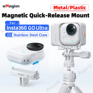 aMagisn Suporte Magnético de Liberação Rápida para Insta360 GO Ultra Adaptador Quick Release Metal / Plástico Acessórios
