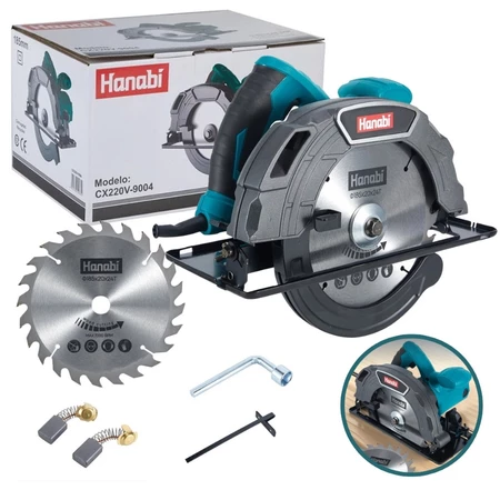 【Hanabi】Serra Circular 1800W Elétrica Profissional Hanabi Disco 185mm 5500rpm Potente P Obra
