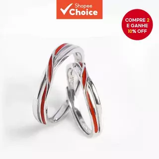 Anéis De Casal De Fio Vermelho – Decoração Unissex De Linha Vermelha Com Design Aberto Ajustável Para Casamentos E Prese em Oferta na Shopee