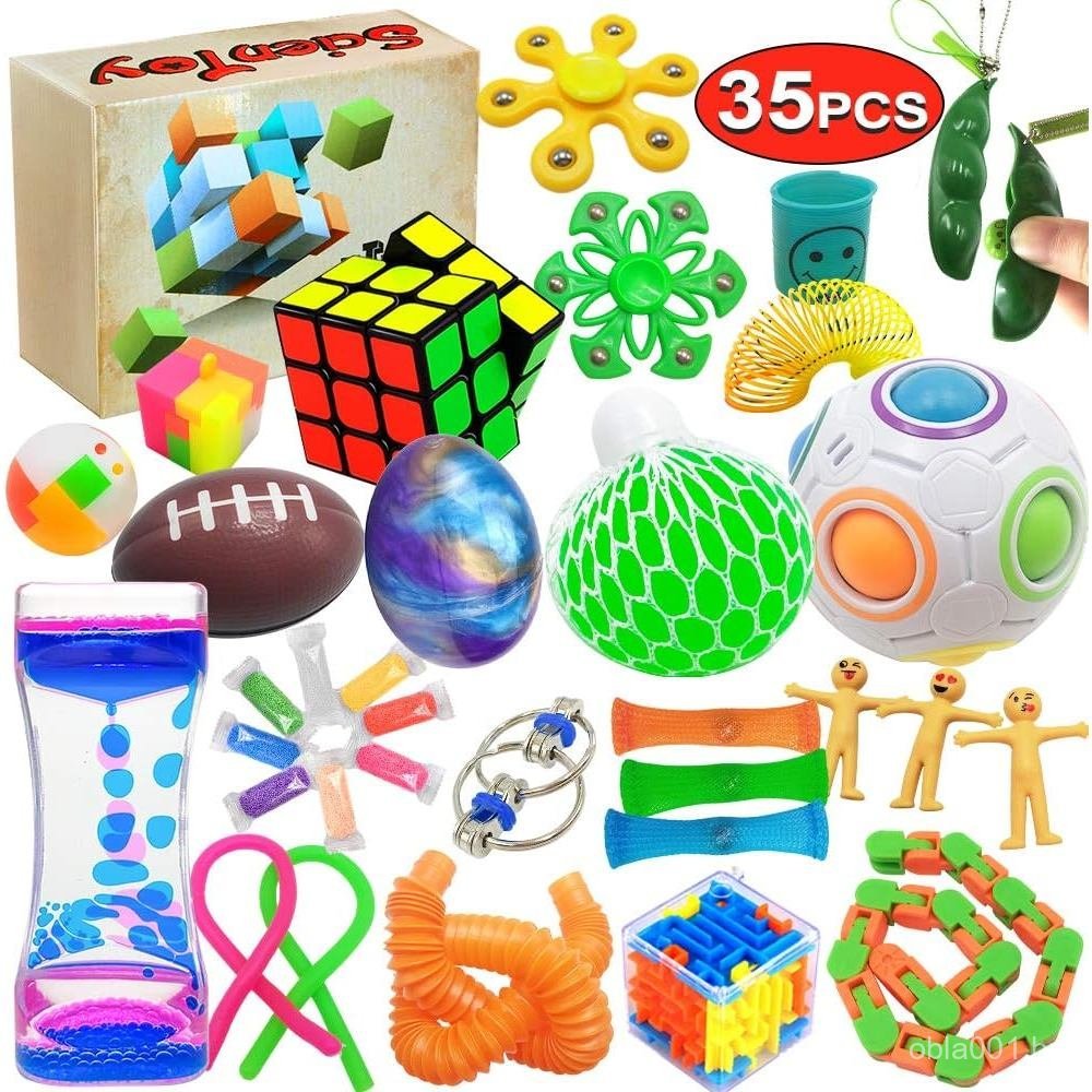 Conjunto de Brinquedos Sensoriais Scientoy, 35 Peças para Crianças ...