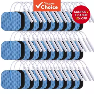 Almofadas De Eletrodo De 3 Cores 5x5cm Tipo Agulha De Tecido Não Com Cauda Para Massageador De Terapia TENS em Oferta na Shopee