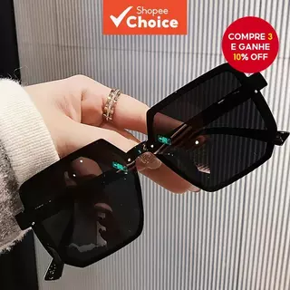 Óculos De Sol Geométricos Femininos – Armação Irregular Retrô Leve Anti-UV Para Rua E Direção em Oferta na Shopee