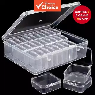 Caixa De Armazenamento De Broca De Pintura Diamante 5D DIY , Estojo Organizador De Contas E Strass Para Arte Em Unhas Ma em Oferta na Shopee