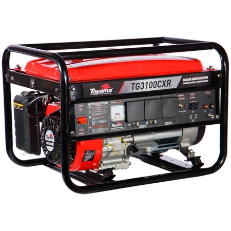 Gerador de energia 3,1 kva a gasolina partida manual bivolt - TG3100CXR - Toyama