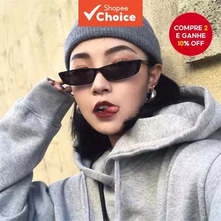 Óculos De Sol Ovais Pequenos Coreanos-Tons UV400 Estilo Europeu Retrô em Oferta na Shopee