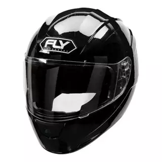 Capacete Fechado F9 HG Classic Preto Fly Unissex Feminino Masculino