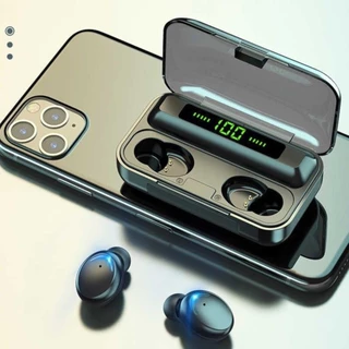Fone De Ouvido Tws F9-5 Bluetooth 5.0 A Prova Dágua E Powerbank