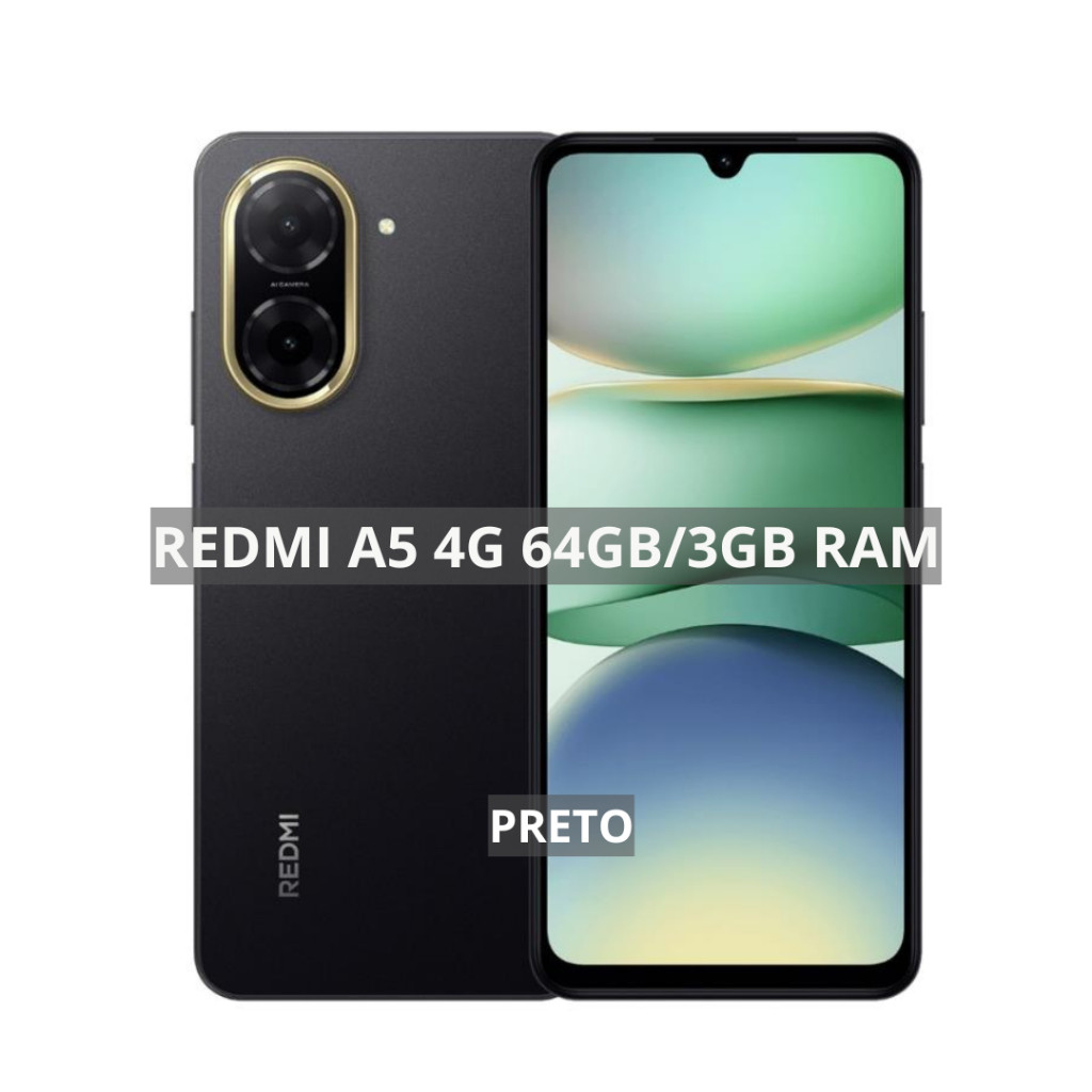 Xiaomi Redmi A5 ブラック 3GB/64GB グローバル版 Xiaomi Redmi A5 Versão Global,Câmera 32MP, Novo-Lacrado 128GB+4GB