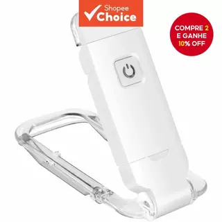 Lanterna De Livro Usb Ajustável Com 3 Cores, Luz Noturna Rebatível Para Leitura E Proteção Aos Olhos De Crianças em Oferta na Shopee