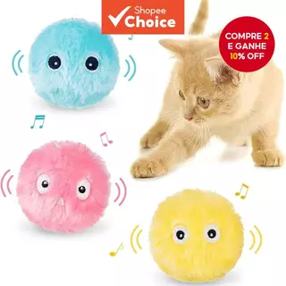 Bola De Pelúcia Fofa Para Gato , Brinquedos Realistas Chilrear , Sons Interativos , Bolas De Kicker em Oferta na Shopee