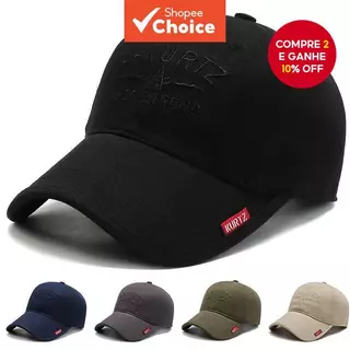 Chapéu De Beisebol Sólido – Bordado Unissex E Proteção Solar Respirável Ajustável Para Praia/Caminhadas em Oferta na Shopee
