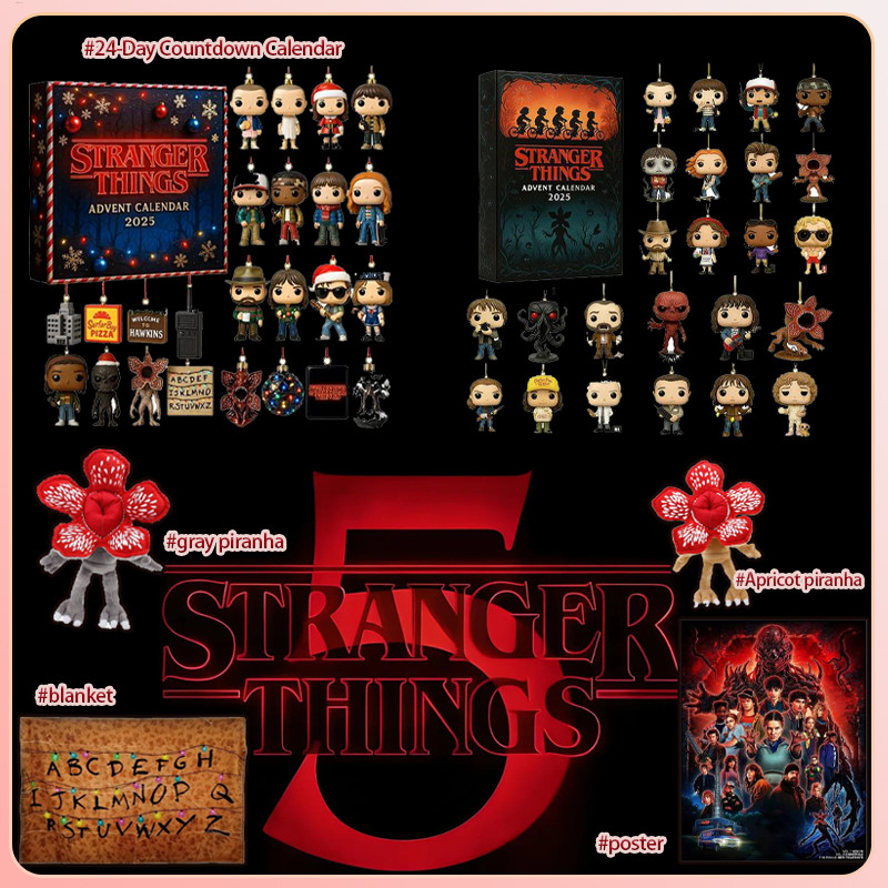 Stranger Things Conjunto Completo De Calendário Do Advento De 24 Dias ...