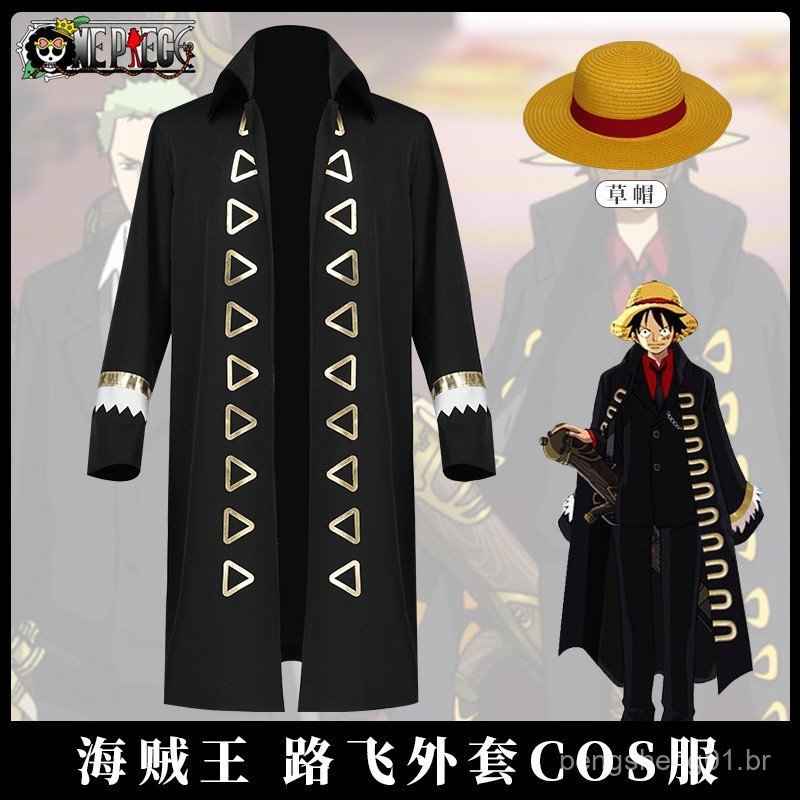 One Piece One Piece Strong World Luffy cos Roupas Edição Teatral ...