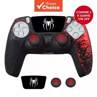 Para capa de proteção de silicone antiderrapante para controle PS5, compatível com controle PS5, com tampa de polegar e em Oferta na Shopee