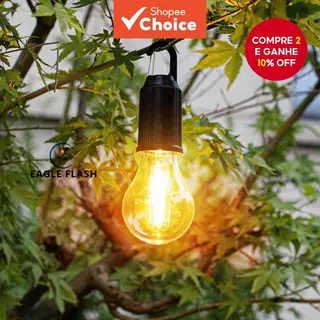 Lanterna Solar De Acampamento-Luz Retrô De Atmosfera De Bolha Com Filamento De Tungstênio , Multifuncional Ao Ar Livre P em Oferta na Shopee