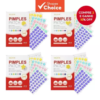 Manchas De Borbulhas De 240pcs Para O Rosto , Acne Hidrocolóide Cobrir Ziitos E , Adesivos A Pele em Oferta na Shopee