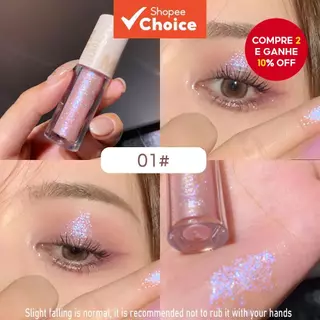Sombra Líquida Glitter , Clareadora De Olhos Brilhante Pérola Natural À Prova D'água Stick De Maquiagem em Oferta na Shopee