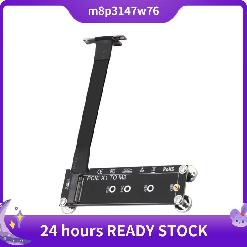 Cabo De Extensão SSD PCI-E 3.0 X1 Para M . 2 NVMe PCIe Riser Card 90 ° Suporte De Placa Angle Key/NGFF PC Desktop
