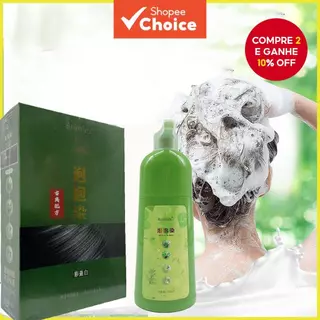 Shampoo De Cor De Cabelo À Base De Ervas 3 Em 1 Condicionador Com Essência Vegetal Para Tintura em Oferta na Shopee